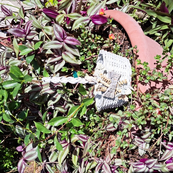 🌴RARE Vintage Cottagecore Wicker Basket - Picture 6 of 11